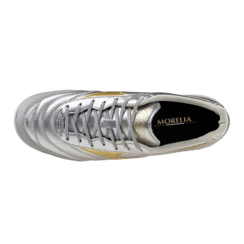 Giày Đá Bóng Chính Hãng Mizuno Morelia Sala Pro TF Bạc/Vàng - Q1GB251304